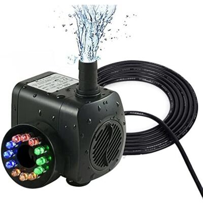 OEM Pompa Sommergibile Silenziosa Per Acquari E Laghetti – 800 L/h, Regolabile, 12 Led Integrati, 15 W, 220–240 V OEM Pompa Sommergibile Silenziosa Per Acquari E Laghetti – 800 L/h, Regolabile, 12 Led Integrati, 15 W, 220–240 V