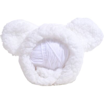 OEM Cappello In Peluche Per Cani Di Piccola Taglia, 2 Pezzi, Berretto - Bianco OEM Cappello In Peluche Per Cani Di Piccola Taglia, 2 Pezzi, Berretto - Bianco