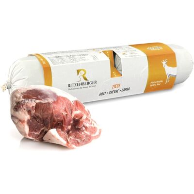 OEM Carne Di Capra Doppi Panini (2x400g) Pura Carne Cibo Umido Per Cani Ritzenberger OEM Carne Di Capra Doppi Panini (2x400g) Pura Carne Cibo Umido Per Cani Ritzenberger