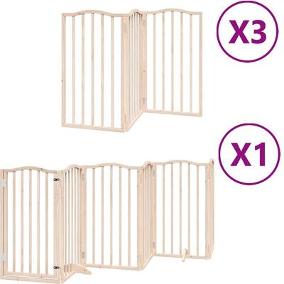 HELLOSHOP26 Cancelletto Di Sicurezza Per Animali Domestici Porta Pieghevole 15 Pannelli Legno Di Pioppo Marrone 020023194 HELLOSHOP26 Cancelletto Di Sicurezza Per Animali Domestici Porta Pieghevole 15 Pannelli Legno Di Pioppo Marrone 020023194