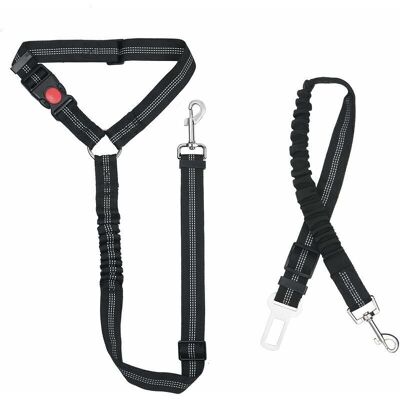 DPZO Pettorina Per Cani In Nylon, Pettorina Universale Regolabile Per Auto Per Cani E Gatti Con Assorbimento Degli Urti, Guinzaglio 2 In 1 E Cintura Di Sicurezza Resistente Per Animali Domestici Per I Viag DPZO Pettorina Per Cani In Nylon, Pettorina Universale Regolabile Per Auto Per Cani E Gatti Con Assorbimento Degli Urti, Guinzaglio 2 In 1 E Cintura Di Sicurezza Resistente Per Animali Domestici Per I Viag