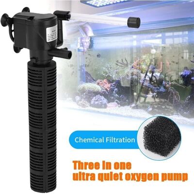 OEM Filtro Sommergibile Silenzioso 3 In 1 Per Acquario Con Aerazione E Purificazione Dell'acqua – Pompa Interna Per Acquari Fino A 60 Litri OEM Filtro Sommergibile Silenzioso 3 In 1 Per Acquario Con Aerazione E Purificazione Dell'acqua – Pompa Interna Per Acquari Fino A 60 Litri