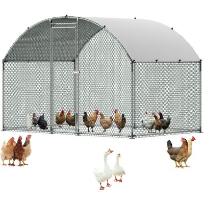 VEVOR Pollaio In Metallo 3 X 2 X 2 M Recinto Pollame Con Copertura, Pollaio Con Tetto A Capanna Serratura Di Sicurezza, Gabbia Per Conigli Anatre Allaperto, Recinto Per Pollame Per Giardino VEVOR Pollaio In Metallo 3 X 2 X 2 M Recinto Pollame Con Copertura, Pollaio Con Tetto A Capanna Serratura Di Sicurezza, Gabbia Per Conigli Anatre Allaperto, Recinto Per Pollame Per Giardino