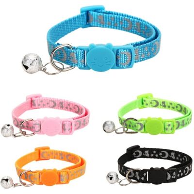 Zone Collare Antistrangolamento Per Gatti, 2 Pezzi Collare Riflettente Regolabile Per Gattini E Cuccioli Con Campanello E Fibbia Di Sicurezza, 19-32 Cm - 5 Pezzi Zone Collare Antistrangolamento Per Gatti, 2 Pezzi Collare Riflettente Regolabile Per Gattini E Cuccioli Con Campanello E Fibbia Di Sicurezza, 19-32 Cm - 5 Pezzi