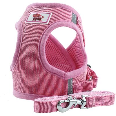 OEM Pettorina Riflettente Regolabile, Guinzaglio, Gilet Per Cuccioli, Cinghie In Velluto A Coste Traspiranti, Pettorina Da Passeggio In Rete Per Cani E Gatti Di Piccola E Media Taglia (rosa, S) OEM Pettorina Riflettente Regolabile, Guinzaglio, Gilet Per Cuccioli, Cinghie In Velluto A Coste Traspiranti, Pettorina Da Passeggio In Rete Per Cani E Gatti Di Piccola E Media Taglia (rosa, S)
