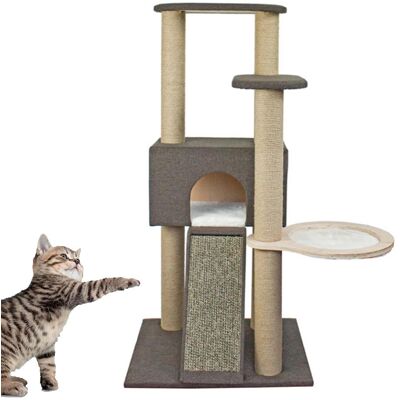 OEM Tiragraffi Per Gatto Graffiatoio Altezza 127 Cm Design Chocolate In Corda Sisal OEM Tiragraffi Per Gatto Graffiatoio Altezza 127 Cm Design Chocolate In Corda Sisal