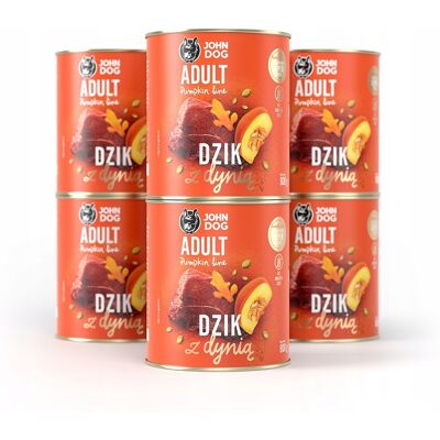 OEM Cibo Umido Per Cani John Dog Al Gusto Di Zucca E Cinghiale, 6x800 G OEM Cibo Umido Per Cani John Dog Al Gusto Di Zucca E Cinghiale, 6x800 G