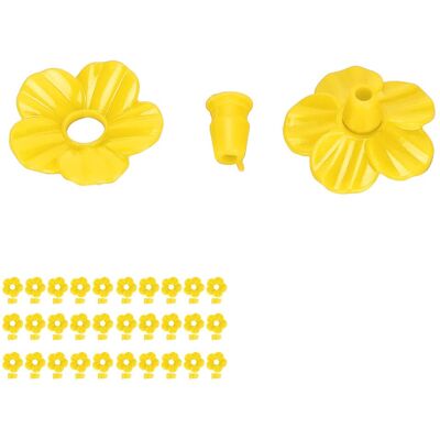 VISTRECK Set Di 30 Fiori Multicolore – Pla – Accessori Per Mangiatoia Per Colibrì – Giallo VISTRECK Set Di 30 Fiori Multicolore – Pla – Accessori Per Mangiatoia Per Colibrì – Giallo