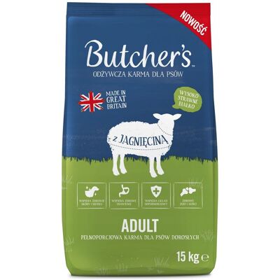 OEM Cibo Secco Per Cani Butcher's Original Lamb, 15 Kg OEM Cibo Secco Per Cani Butcher's Original Lamb, 15 Kg