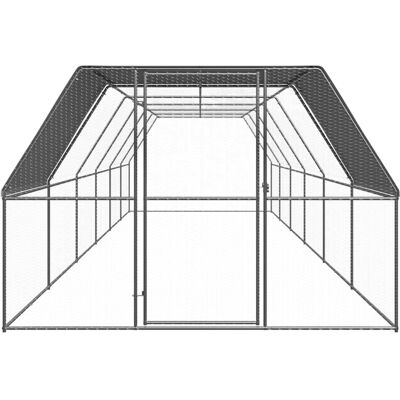 MAISON EXCLUSIVE - Pollaio Per Esterni 3x12x2 M In Acciaio Zincato MAISON EXCLUSIVE - Pollaio Per Esterni 3x12x2 M In Acciaio Zincato