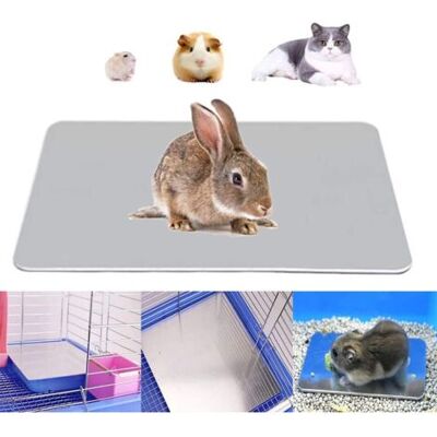 TKAAKT Tappetini Rinfrescanti Adatti A Piccoli Animali Come Conigli, Criceti, Cuccioli Di Cane, Gattini, Porcellini D'India E Cincillà. Realizzati In Alluminio Per Un Raffreddamento Rapido. TKAAKT Tappetini Rinfrescanti Adatti A Piccoli Animali Come Conigli, Criceti, Cuccioli Di Cane, Gattini, Porcellini D'India E Cincillà. Realizzati In Alluminio Per Un Raffreddamento Rapido.