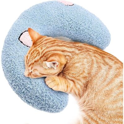 OEM Cuscino Per Gatti, Morbido E Soffice Giocattolo Rilassante, Cuscino All'erba Gatta, Cuscino A Forma Di U Per Dormire, Riposare E Giocare (blu) OEM Cuscino Per Gatti, Morbido E Soffice Giocattolo Rilassante, Cuscino All'erba Gatta, Cuscino A Forma Di U Per Dormire, Riposare E Giocare (blu)