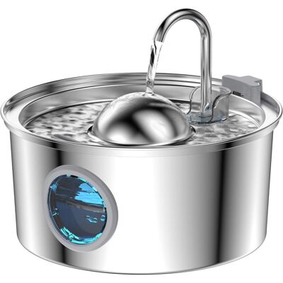 OEM Fontana Per Gatti In Acciaio Inossidabile - Fontana Per Gatti Da 3,2 Litri - Finestra Trasparente - Forma A Rubinetto - Multifiltrazione - Disponibile Per Animali Di Piccola E Media Taglia OEM Fontana Per Gatti In Acciaio Inossidabile - Fontana Per Gatti Da 3,2 Litri - Finestra Trasparente - Forma A Rubinetto - Multifiltrazione - Disponibile Per Animali Di Piccola E Media Taglia