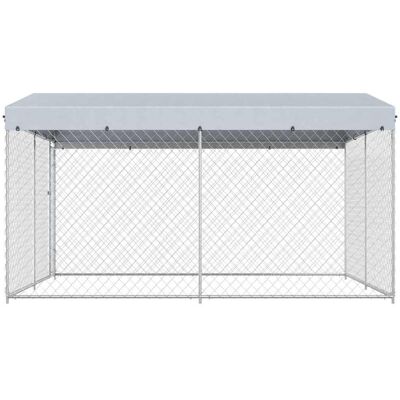 MAISON EXCLUSIVE - Canile Da Esterno Con Tetto 382x382x225 Cm MAISON EXCLUSIVE - Canile Da Esterno Con Tetto 382x382x225 Cm