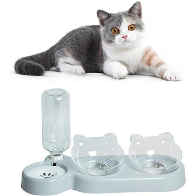 Neptune Set Di Mangiatoia Automatica Per Gatti Con Distributore D'Acqua E Ciotola Rimovibile Per Gatti E Cani (grigio) Neptune Set Di Mangiatoia Automatica Per Gatti Con Distributore D'Acqua E Ciotola Rimovibile Per Gatti E Cani (grigio)