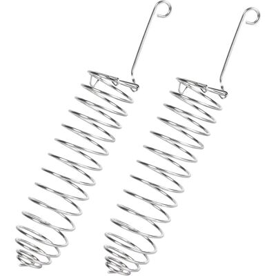 OEM Mangiatoia Per Uccelli Sospesa In Acciaio Inox, Composta Da Due Pezzi. OEM Mangiatoia Per Uccelli Sospesa In Acciaio Inox, Composta Da Due Pezzi.