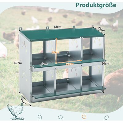 KELLANY Scaffale Nido Per Polli Con Design A Rotolo Delle Uova A 86° – Nidi Individuali Con Fondo Inclinato Per Una Raccolta Facile E Protetta Da Rotture. KELLANY Scaffale Nido Per Polli Con Design A Rotolo Delle Uova A 86° – Nidi Individuali Con Fondo Inclinato Per Una Raccolta Facile E Protetta Da Rotture.