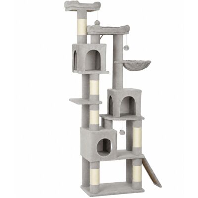 PawHut Tiragraffi Per Gatti Alto 200 Cm Con 6 Pali In Sisal, 2 Cucce E 3 Casette PawHut Tiragraffi Per Gatti Alto 200 Cm Con 6 Pali In Sisal, 2 Cucce E 3 Casette