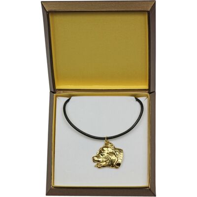 OEM American Pit Bull Terrier, Pit Bull, American Pit Bull Terrier, Pitbul, Apbt - Collana Per Cani In Confezione Regalo, Ciondolo Placcato Oro Per Un Amante Dei Cani, Gioiello Di Grande Effetto Del March OEM American Pit Bull Terrier, Pit Bull, American Pit Bull Terrier, Pitbul, Apbt - Collana Per Cani In Confezione Regalo, Ciondolo Placcato Oro Per Un Amante Dei Cani, Gioiello Di Grande Effetto Del March