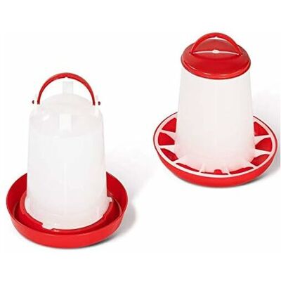 DPZO Set Composto Da Mangiatoia Da 3 Kg E Abbeveratoio Da 3 Litri Per Polli E Pollame. DPZO Set Composto Da Mangiatoia Da 3 Kg E Abbeveratoio Da 3 Litri Per Polli E Pollame.
