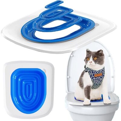 OEM Kit Per L'Addestramento Alla Toilette Per Gatti Blue Cat Trainer, Confezione In Plastica Riutilizzabile OEM Kit Per L'Addestramento Alla Toilette Per Gatti Blue Cat Trainer, Confezione In Plastica Riutilizzabile