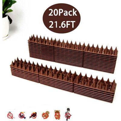 OEM Punte Anti-piccioni, Kit Anti-piccioni Da 6 Metri Per Balcone, Repellente Per Uccelli In Plastica, Punte Anti-gatto, Per Passeri, Rondini, Corvi E Gatti - 3 File, 20 Pezzi, Marrone - Crezuo OEM Punte Anti-piccioni, Kit Anti-piccioni Da 6 Metri Per Balcone, Repellente Per Uccelli In Plastica, Punte Anti-gatto, Per Passeri, Rondini, Corvi E Gatti - 3 File, 20 Pezzi, Marrone - Crezuo