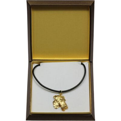 OEM Airedale Terrier, Waterside Terrier - Collana Per Cani In Confezione Regalo, Ciondolo Placcato Oro Per Un Amante Dei Cani, Gioiello Di Grande Effetto Di Art-dog OEM Airedale Terrier, Waterside Terrier - Collana Per Cani In Confezione Regalo, Ciondolo Placcato Oro Per Un Amante Dei Cani, Gioiello Di Grande Effetto Di Art-dog