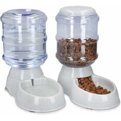 OEM 2 Distributori Automatici Di Cibo E Acqua - Accessorio Per Cani E Gatti - 2 Ciotole Automatiche - Per Gatti, Cani E Conigli - Capacità 3,8 Litri OEM 2 Distributori Automatici Di Cibo E Acqua - Accessorio Per Cani E Gatti - 2 Ciotole Automatiche - Per Gatti, Cani E Conigli - Capacità 3,8 Litri