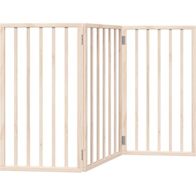 HELLOSHOP26 Cancelletto Di Sicurezza Pieghevole Per Cani A 3 Pannelli 150 Cm Legno Di Pioppo Marrone 020023078 HELLOSHOP26 Cancelletto Di Sicurezza Pieghevole Per Cani A 3 Pannelli 150 Cm Legno Di Pioppo Marrone 020023078