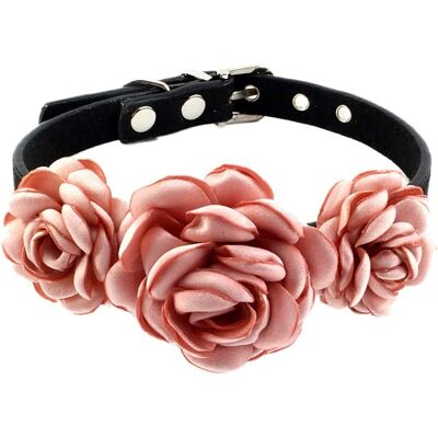 Zone Collare Per Cani E Gatti Pet Flower - Collare Regolabile Per Costumi Da Cucciolo E Gatto - S: 22-28 Cm - Rosa Nudo Zone Collare Per Cani E Gatti Pet Flower - Collare Regolabile Per Costumi Da Cucciolo E Gatto - S: 22-28 Cm - Rosa Nudo
