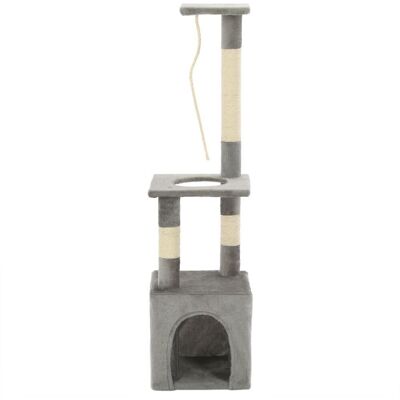 HELLOSHOP26 Tiragraffi Albero Per Gatti Cuccia Per Gatti Giocattolo Peluche Sisal 109 Cm Grigio 3702239 HELLOSHOP26 Tiragraffi Albero Per Gatti Cuccia Per Gatti Giocattolo Peluche Sisal 109 Cm Grigio 3702239