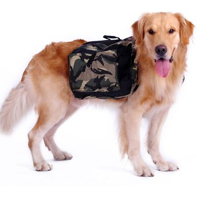 Zone Zaino Per Cani Con Ampie Tasche, Borsa A Tracolla, Bellissima Imbracatura Regolabile Per Cani Di Grossa Taglia, Escursionismo All'aperto, Campeggio, Passeggiate (l) Zone Zaino Per Cani Con Ampie Tasche, Borsa A Tracolla, Bellissima Imbracatura Regolabile Per Cani Di Grossa Taglia, Escursionismo All'aperto, Campeggio, Passeggiate (l)