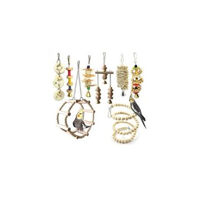 OEM Lotto Di 8 Jouets À Mâcher Pour Oiseaux, Jouets Pour Perroquets, Jouets De Cage Pour Perruches Et Cacatoès-crezuo OEM Lotto Di 8 Jouets À Mâcher Pour Oiseaux, Jouets Pour Perroquets, Jouets De Cage Pour Perruches Et Cacatoès-crezuo