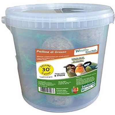 ALTRO Secchio 30 Palle Di Grasso Wildlife Gourmet 5 Gusti Mix Uccelli Selvatici ALTRO Secchio 30 Palle Di Grasso Wildlife Gourmet 5 Gusti Mix Uccelli Selvatici