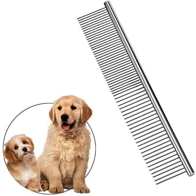OEM Pettine Per Animali Domestici, Acciaio Inossidabile, 19 Cm, Argento OEM Pettine Per Animali Domestici, Acciaio Inossidabile, 19 Cm, Argento
