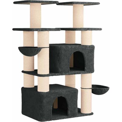VIDAXL Albero Per Gatti Con Pali Per Graffiare In Sisal 2 Pz 147 Cm VIDAXL Albero Per Gatti Con Pali Per Graffiare In Sisal 2 Pz 147 Cm