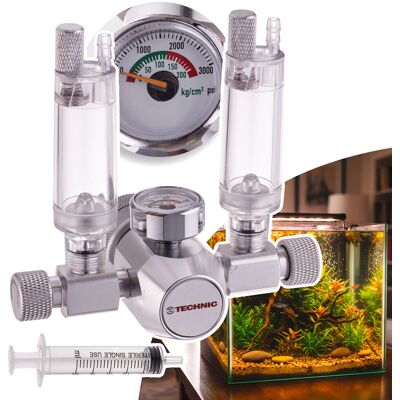 OEM Riduttore Di Co2 Per Acquario, Contabolle E Regolatore Per Due Acquari 2x OEM Riduttore Di Co2 Per Acquario, Contabolle E Regolatore Per Due Acquari 2x