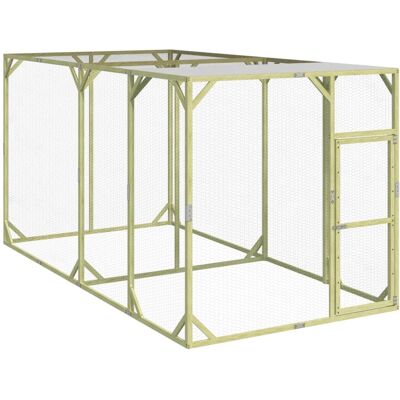 HELLOSHOP26 Pollaio/recinto/gabbia 200 X 400 X 200 Cm Legno Massello Di Pino Impregnato Marrone 020043911 HELLOSHOP26 Pollaio/recinto/gabbia 200 X 400 X 200 Cm Legno Massello Di Pino Impregnato Marrone 020043911