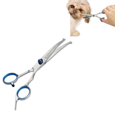 OEM Forbici Curve Per La Toelettatura Degli Animali, Taglio Professionale, Blu (curva Verso Il Basso) OEM Forbici Curve Per La Toelettatura Degli Animali, Taglio Professionale, Blu (curva Verso Il Basso)