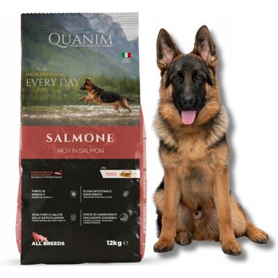 OEM Quanim Salmone Riso Pesce 12kg Cibo Lambrador Husky Beagle Amstaff OEM Quanim Salmone Riso Pesce 12kg Cibo Lambrador Husky Beagle Amstaff