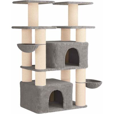 VIDAXL Albero Per Gatti Con Pali Per Graffiare In Sisal 2 Pz 147 Cm VIDAXL Albero Per Gatti Con Pali Per Graffiare In Sisal 2 Pz 147 Cm