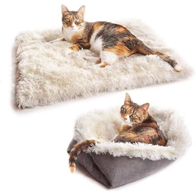 DPZO Cuccia Per Cani E Gatti Nc, 2 In 1, Cestino Per Gatti A Doppio Uso, Cuscino Caldo, Morbido E Confortevole Per Cani, Nido Per Cuccioli, Cestino Soffice Per Gatti, Migliora Il Sonno DPZO Cuccia Per Cani E Gatti Nc, 2 In 1, Cestino Per Gatti A Doppio Uso, Cuscino Caldo, Morbido E Confortevole Per Cani, Nido Per Cuccioli, Cestino Soffice Per Gatti, Migliora Il Sonno