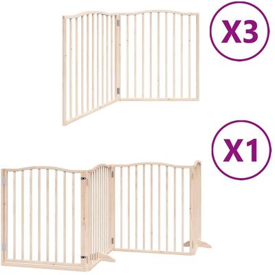 HELLOSHOP26 Cancelletto Di Sicurezza Per Animali Domestici Porta Pieghevole 10 Pannelli Legno Di Pioppo Marrone 020023104 HELLOSHOP26 Cancelletto Di Sicurezza Per Animali Domestici Porta Pieghevole 10 Pannelli Legno Di Pioppo Marrone 020023104