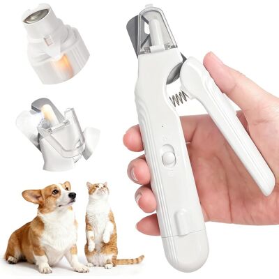 OEM Tagliaunghie 2 In 1 Per Cani E Gatti Di Piccola, Media E Grande Taglia, Con 2 Luci Led E Protezione Dagli Schizzi, Funzionamento Ultra Silenzioso, Ricaricabile Tramite Usb. OEM Tagliaunghie 2 In 1 Per Cani E Gatti Di Piccola, Media E Grande Taglia, Con 2 Luci Led E Protezione Dagli Schizzi, Funzionamento Ultra Silenzioso, Ricaricabile Tramite Usb.