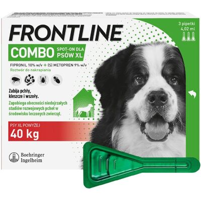 OEM Frontline Combo Spot-on Xl - Gocce Per Cani Contro Pulci E Zecche 3x4,02 Ml OEM Frontline Combo Spot-on Xl - Gocce Per Cani Contro Pulci E Zecche 3x4,02 Ml