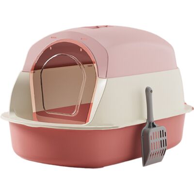 OEM Lettiera Per Gatti Con Coperchio, Contenitore Chiuso, Toilette Anti-schizzi, Facile Da Pulire OEM Lettiera Per Gatti Con Coperchio, Contenitore Chiuso, Toilette Anti-schizzi, Facile Da Pulire