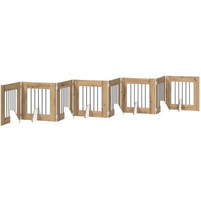 VIDAXL Cancello Per Cani Pieghevole Con Supporti 8 Pcs 60 Cm VIDAXL Cancello Per Cani Pieghevole Con Supporti 8 Pcs 60 Cm