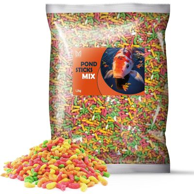 OEM Cibo Per Pesci Da Giardino, Carpe Koi, Bastoncini Mersjo Pond Mix 1,3 Kg 9 L OEM Cibo Per Pesci Da Giardino, Carpe Koi, Bastoncini Mersjo Pond Mix 1,3 Kg 9 L
