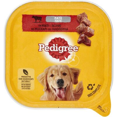 Pedigree Cibo Per Cane Con Manzo E Tacchino In Patè, Vaschetta 300 G - 20 Vaschette Pedigree Cibo Per Cane Con Manzo E Tacchino In Patè, Vaschetta 300 G - 20 Vaschette