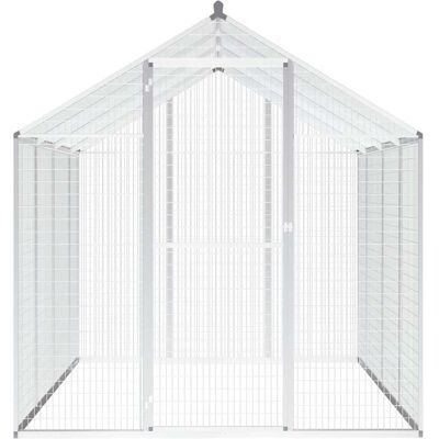 MAISON EXCLUSIVE - Voliera Da Giardino In Alluminio 178x242x192 Cm MAISON EXCLUSIVE - Voliera Da Giardino In Alluminio 178x242x192 Cm
